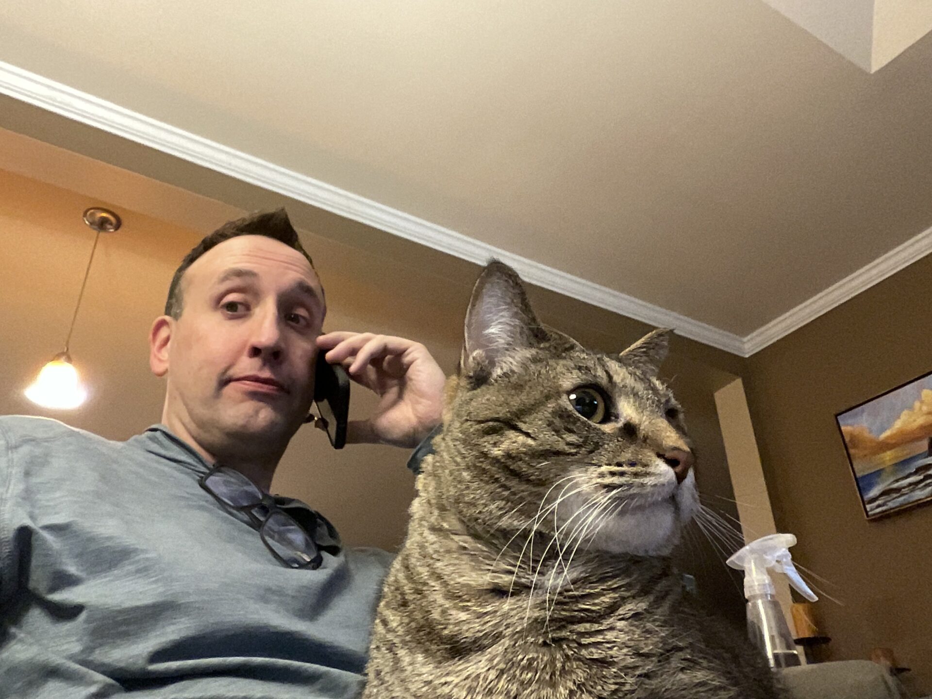 John and Wallace the Cat